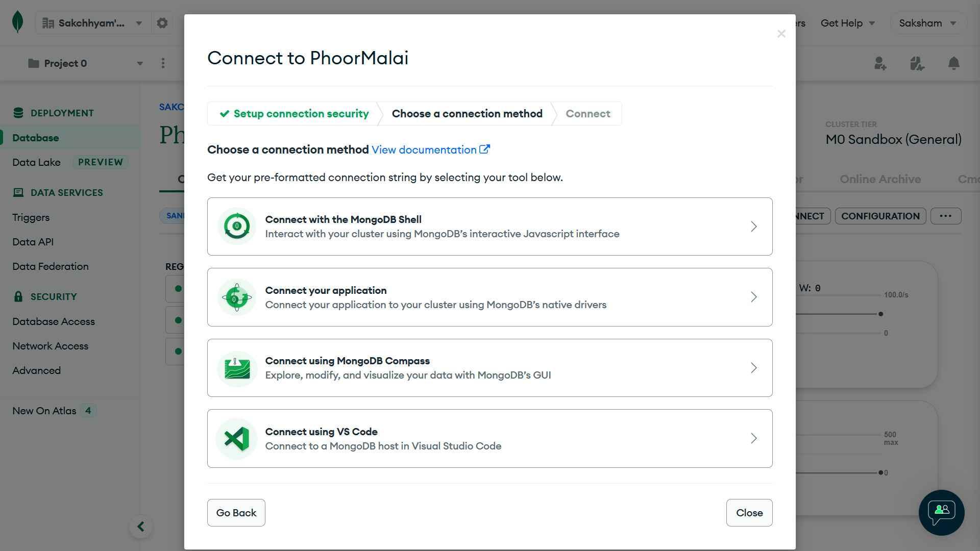 Connect your application {caption: Fig.7: Connect your application}
